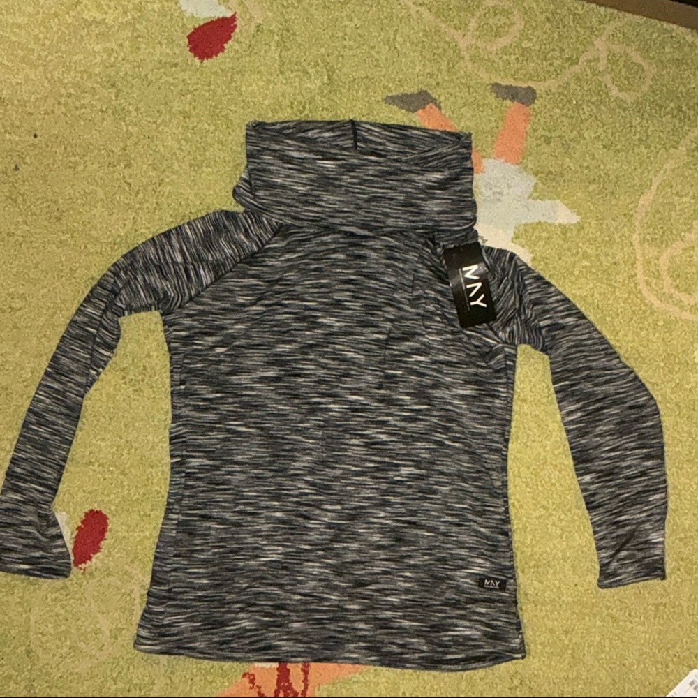 Marc New York Gray Long-sleeve Turtleneck